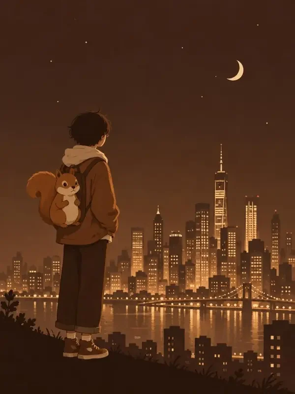 《一只松鼠的北漂》短剧封面海报 - AI免费看